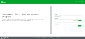 login welcome page to SECU Financial Wellness Program