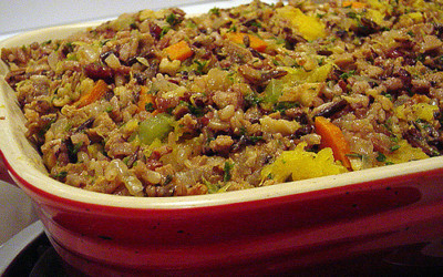 Wild Rice and Mixed Roasted Vegetables