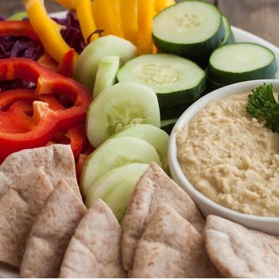 hummus and veggies