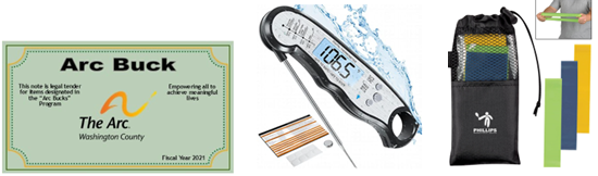 team prizes include $10 in Arc Bucks, digital food thermometer, and stretch bands